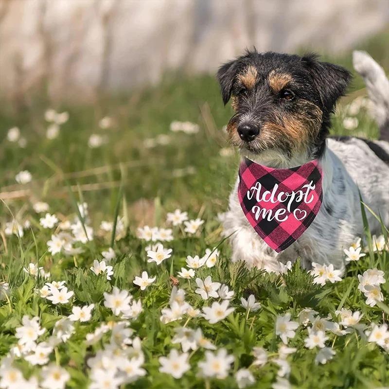 Банданы для собак Adopt Me, регулируемые нагрудники для собак, шарфы для кошек и домашних животных, аксессуары