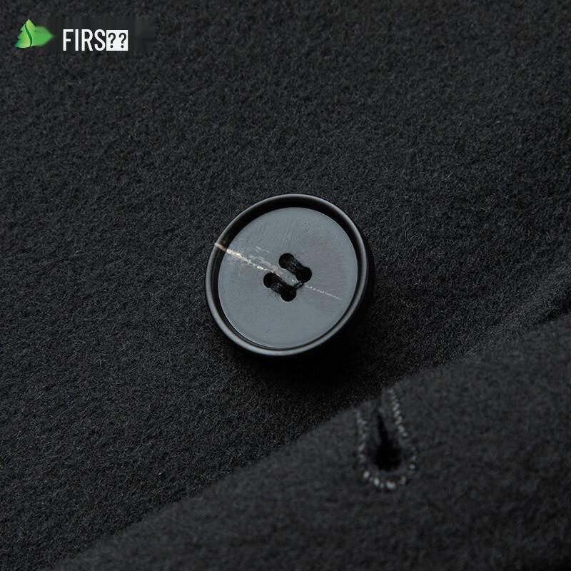 Мужское двустороннее пальто средней длины из смесовой шерсти Shanshan