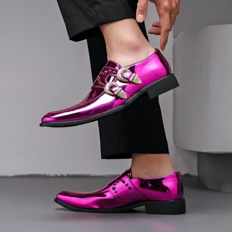 Мода 2025 Новая Британская Деловая Повседневная Мужская Обувь, модная кожаная обувь челси, роскошная обувь золотистого цвета с острым носком, мужская кожаная обувь больших размеров