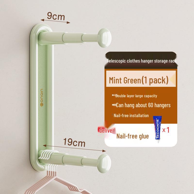 Настенная выдвижная вешалка-органайзер без сверления