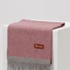 RECLOW RECLOW 100% Wool Two-Tone Pink Color Block Muffler