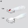 Crazy Charlie Bait Rig 3-Hook Fly Sabiki Rig Pre-tied Crazy Charlie Streamers for Trout Panfish Mackerel Feathers 65cm 10# 12#