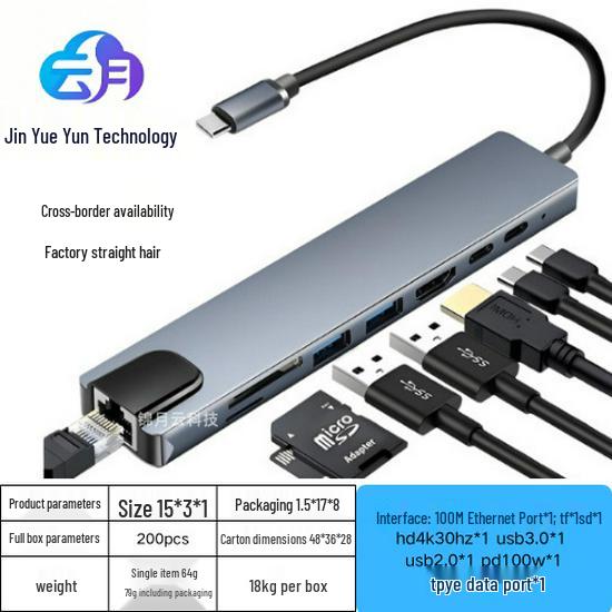 USB-C концентратор 4-в-1 с двойным HDMI-адаптером для MacBook
