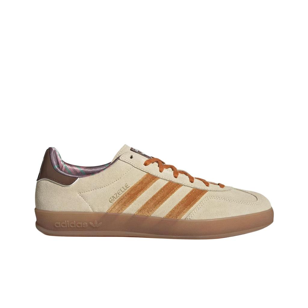 adidas Оригинальные Gazelle Indoor Модные Удобные Тренировочные Кроссовки Обувь Унисекс Бежевые JR4502