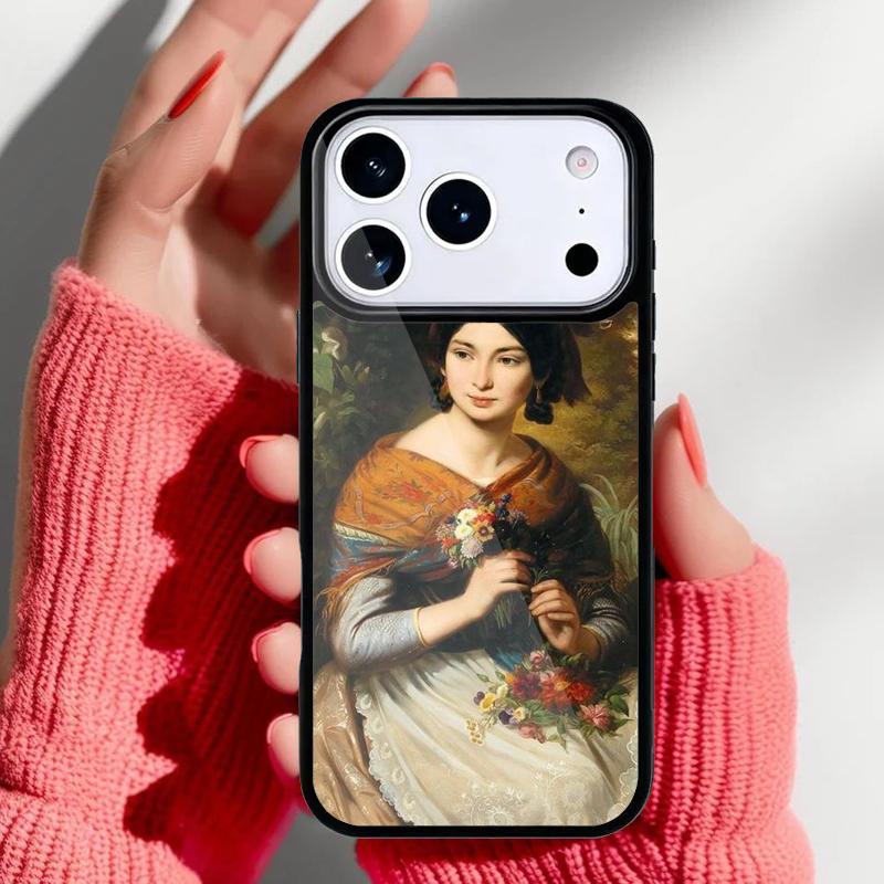 Искусство эпохи Возрождения Картина Чехол для телефона для iPhone 17 Air 16e 15 14 13 Pro Max Задняя крышка для 12 11 Pro Coque