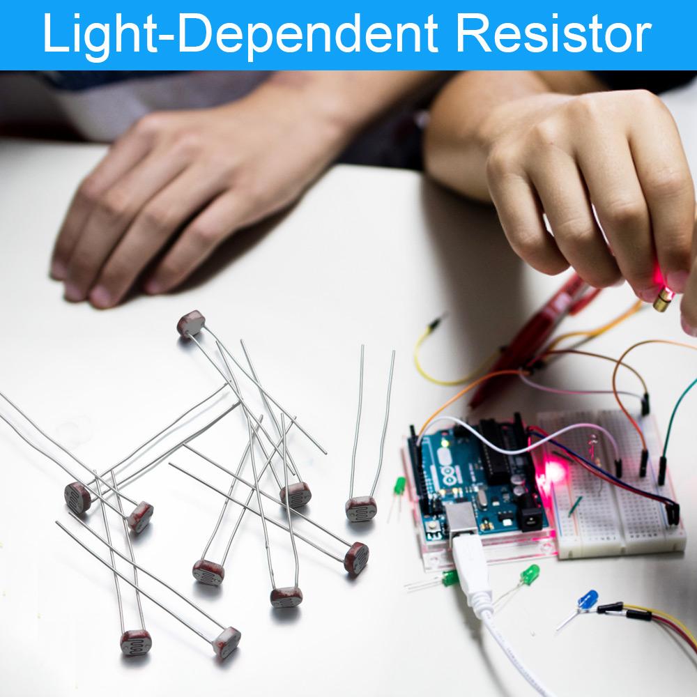 20/30/50PCS Top 5mm Resistance Sensor GL5516 Photoresistor Light-Dependent Resistor