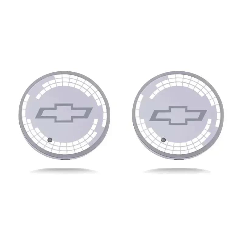 Светодиодная подставка-держатель для стакана воды и напитков для автомобиля, световой коврик для Chevrolet Aveo Sail Orlando Cruze Spark Equinox Malibu Captiva Trax Sonic