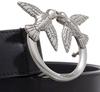 Pinko branded women's leather belt love berry simply - Size: S