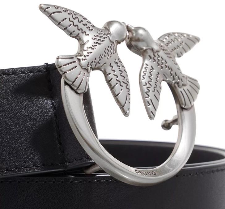 Pinko branded women's leather belt love berry simply - Size: S