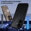 Совместим с VIVO V60lite и OPPO A6 PRO, Матовый Прозрачный Черный Противоударный Чехол