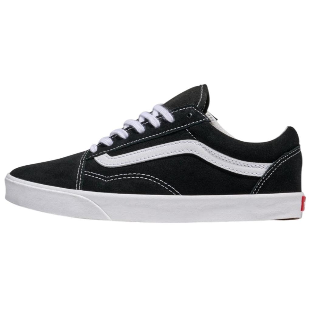Vans Old Skool Low Pro Comfortable Versatile Thin Sole Durable Low Top Skate Shoes Unisex Sneakers Black White VN000D0EMCG