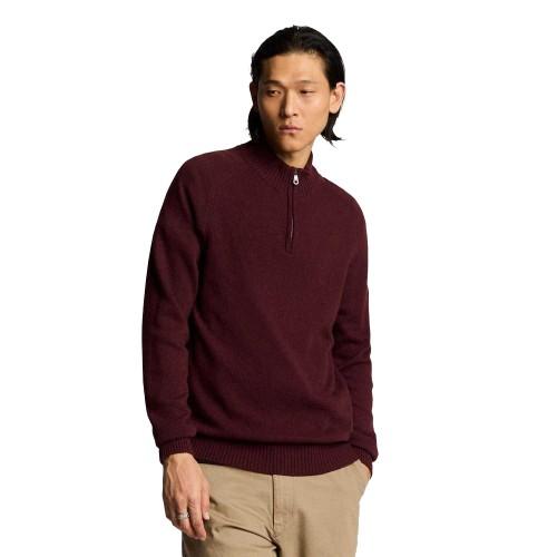 Lyle & Scott Mens Quarter Zip Saddle Sleeve Jumper