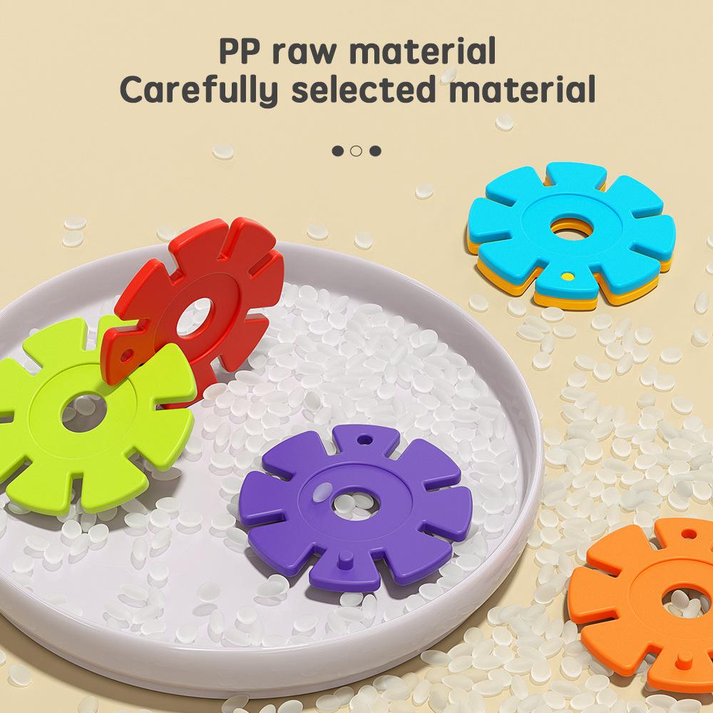 Children'S Diy Assembly Snowflake Building Block Enlightenment Puzzle Early Education 3-6 Years Old Boys And Girls Gift