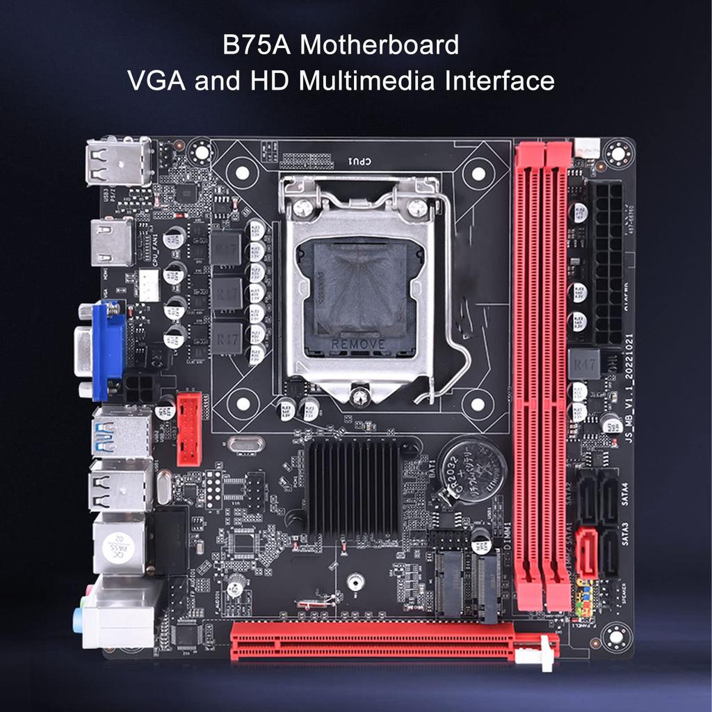 B75A LGA1155 CPU PCIe SATA HDMI VGA WiFi USB ATX Desktop Motherboard Motherboard, DDR3, 16X, 3.0/2.0, M.2 Interface, 3.0/2.0,
