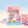 Creative Unicorn Ornament Gifts Box Building Blocks Sets Pony Mini Bricks Romantic Cherry Blossom Rainbow Unicorn Girls Toys