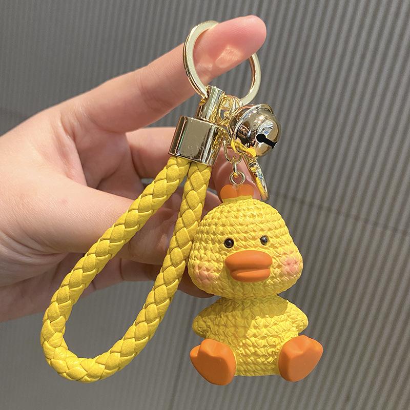 Cartoon Cute Pig Exquisite Small Animal Keychain Wool Emotional Couple Doll Bag Pendant Car Keyring Female