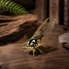 Exquisite Zinc Zinc Alloy Animal Statue Mini Vintage Insect Sculpture Creative Cicada Figurine  Tea Ceremony