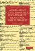 Книга A Catalogue of Dictionaries, Vocabularies, Grammars, and Alphabets