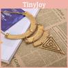 Creative Fashionable And Multi Layer Geometric Shape Women Necklace Metal