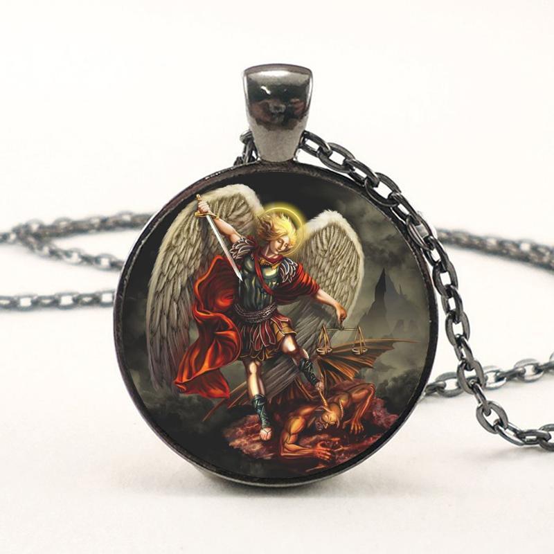 Ожерелье лидера Армии Бога Архангела Михаила, подвеска оккультного защитника архангела Михаила, оккультные украшения архангела Михаила