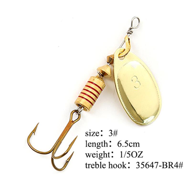 Рыболовная приманка FISH KING Spinner Bait, 1 шт., жесткая приманка для окуня, ложка с тройным крючком, снасти высокого качества