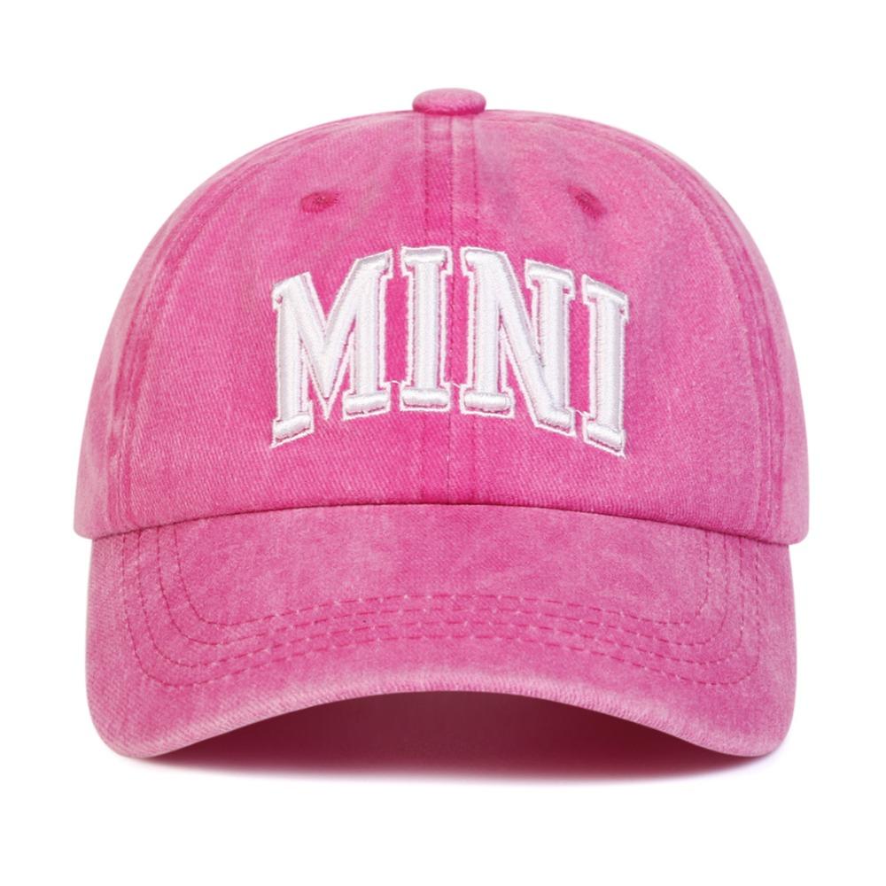 Модные washed cotton MAMA MINI вышитые кепки Винтажные дышащие для родителей и унисекс Бейсболки Регулируемые спортивные козырьки Кепка