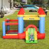 Inflatable Bounce House With Slide Pool For 3 Kids Castle With Blower For 3 8 Years Red Blue Green 280 X 260 X 210 Cm