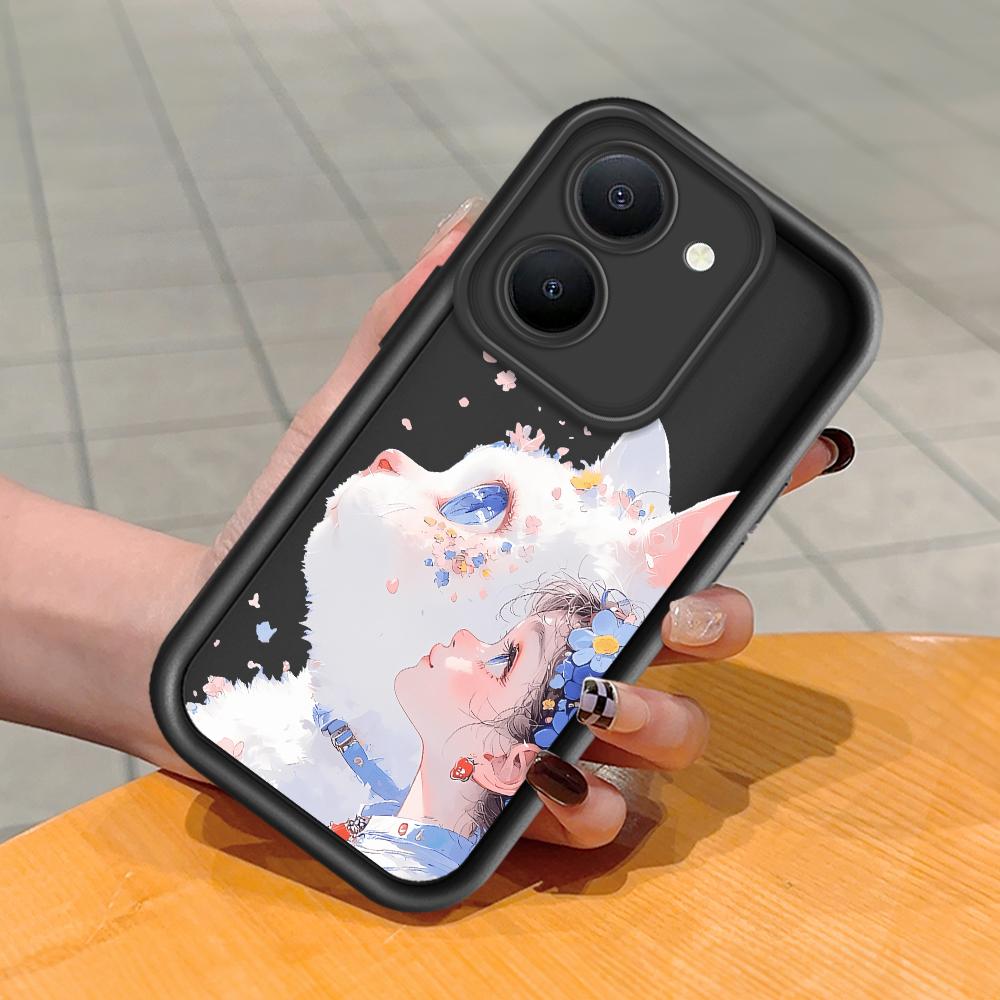 Мягкий силиконовый квадратный чехол с рисунком лестницы для телефона, полное покрытие, противоударный защитный резиновый чехол для камеры для Vivo