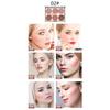 MISS ROSE 6-в-1 Изысканные прямоугольные 6 цветов для девочек, легкие роскошные цветные румяна, приятные для кожи, стильные портативные румяна для ремонта макияжа