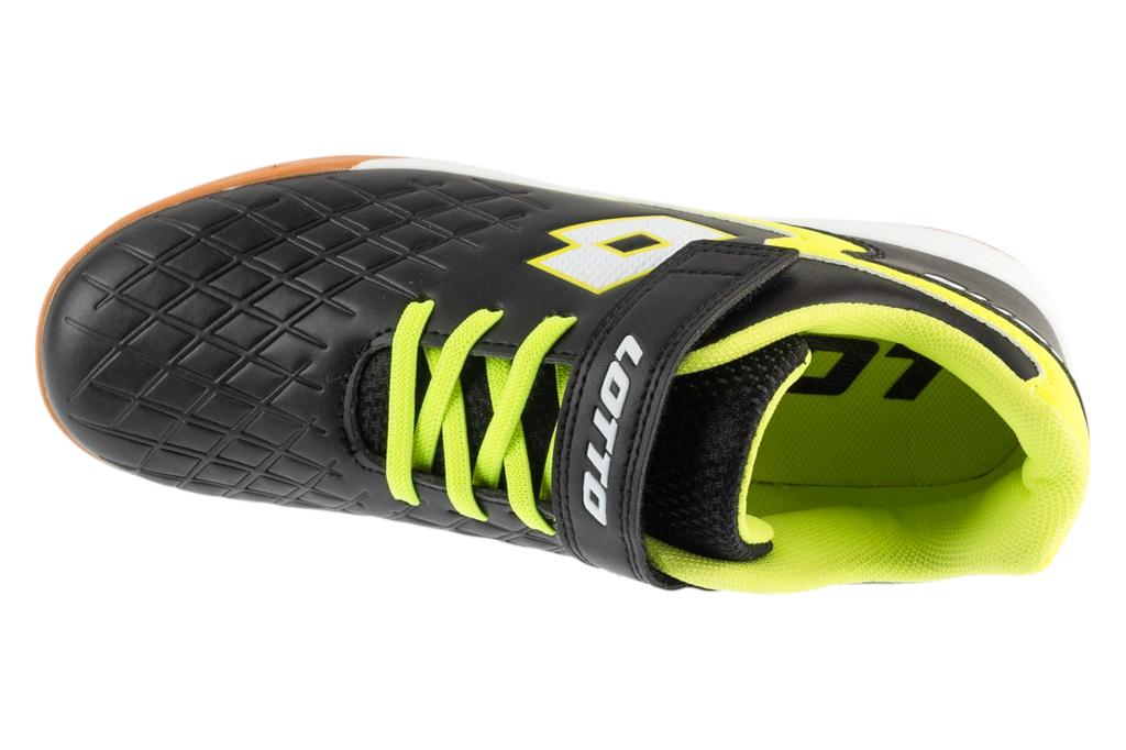 Lotto Dasher T, for Boy black Indoor football trainers