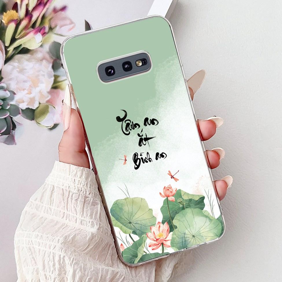 Clear For Samsung S10e Case Cover Luxury Butterfly Love Fashion Flowers Cool Funny Painted Soft Phone Case SM-G970F SM-G9700