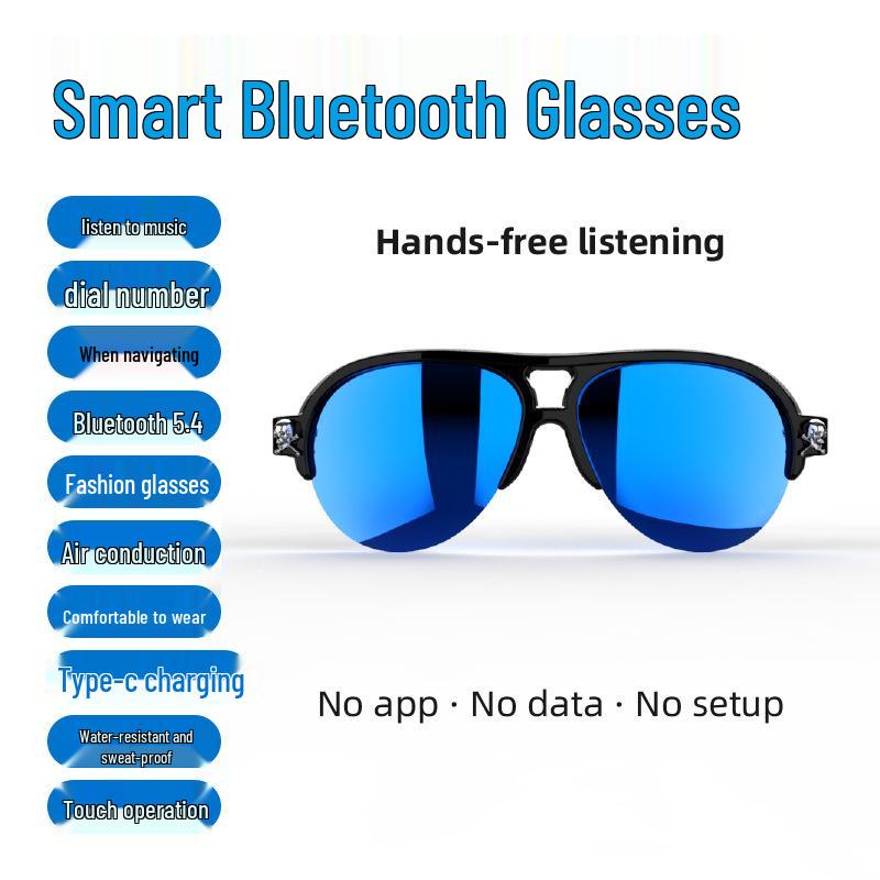 Модные Унисекс Bluetooth-очки: Беспроводные звонки, Защита от синего света, Звук высокого качества