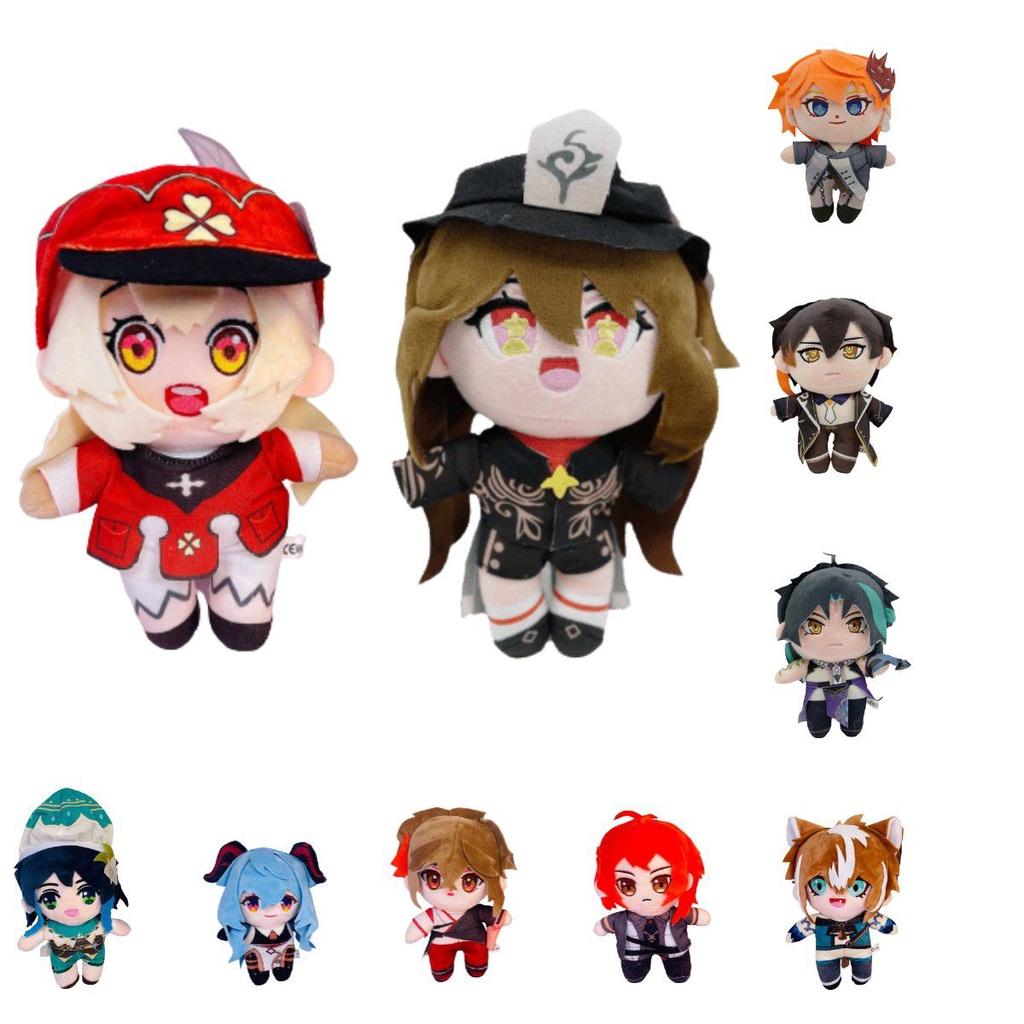 Очаровательная плюшевая кукла Genshin Impact Гань Юй Кли Чжун Ли Ху Тао, мягкая игрушка, детский подарок
