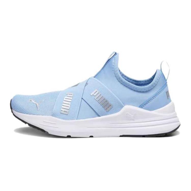 PUMA Wired Run Slip On Cushioning Abrasion Resistant Cushioning, Wear Resistant Low top Kids Lifestyle Shoes Blue Kids' 381993-12
