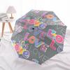 1pc Love Print Automatic Open/Close Umbrella with Windproof, 8-Rib Sturdy Canopy, , Outdoor Accessory, Ideal for Gifts yy251117087