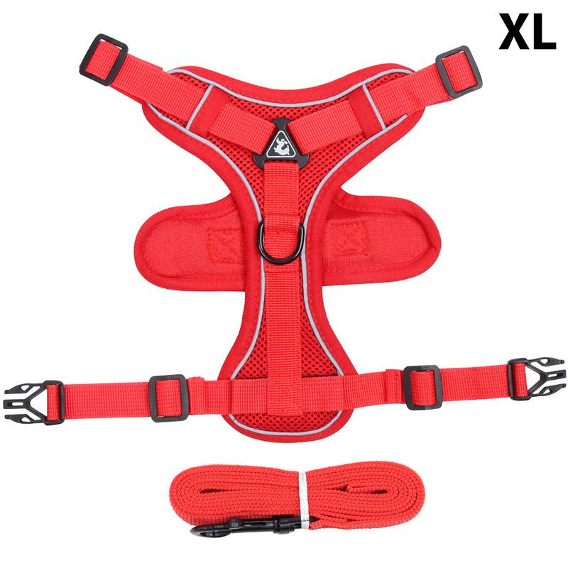 1 комплект поводков для кошек, набор с защитой от побега, дышащий, светоотражающий, регулируемый, для котят и щенков, нагрудный ремень, тяговый трос, товары для животных