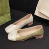 2024 Новый стиль Модные и удобные цветные женские туфли с квадратным носком на высоком каблуке Туфли на толстом каблуке Ленивые туфли
