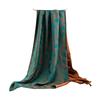 New Chinese Style Double Layer Silk Scarf Cheongsam with Shawl and Buckle Mulberry Silk Scarf for Mother