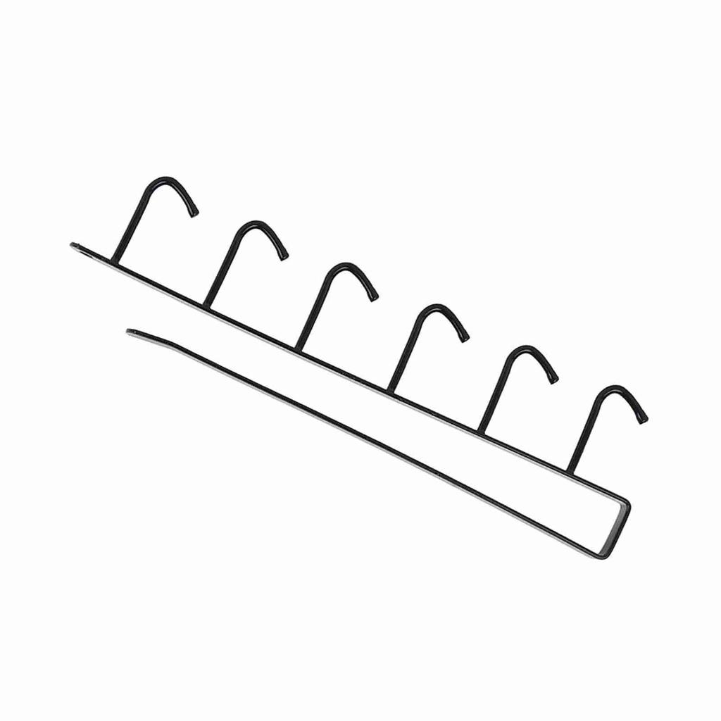 Multi Functional Kitchen Storage Rack Cupboard Shelf Hanging Hook Wardrobe Organizer Holder