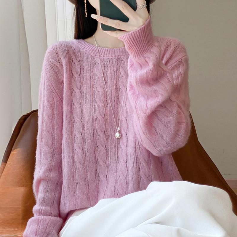 Женский кашемировый свитер Qinghe кашемир 30% кашемир 70% шерсть осенне-зимний пуловер теплый и модный