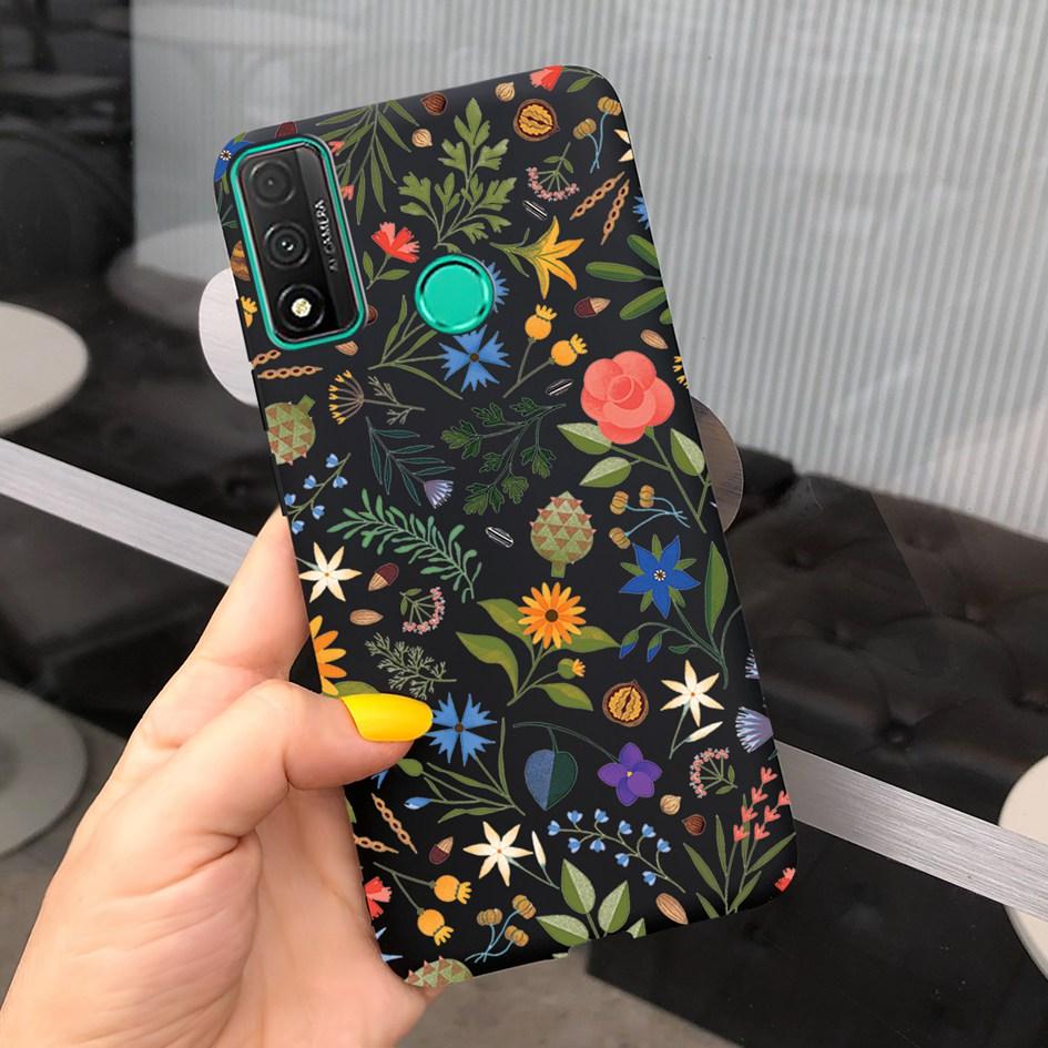 For Funda Huawei P Smart 2020 Case Coque Popular Lavender Flower Phone Case For Huawei P Smart 2020 6.21" Soft Shockproof Bumper