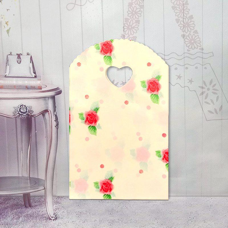 Small Plastic Bag With Handle Packaging Bags Boutique Gift Bag Mini Bag 50Pcs Trinket Bag Multi Designs