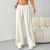 Women Sweatpants High Waisted Wide Leg Sport Pants Elastic Waistband Drawstring Stretchy Soft Breathable Workout Jogging Casual Pants Activewear