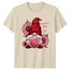Valentines Day Unisex TShirt Gnome Leopard Sunflower Holiday Valentines Day Gift