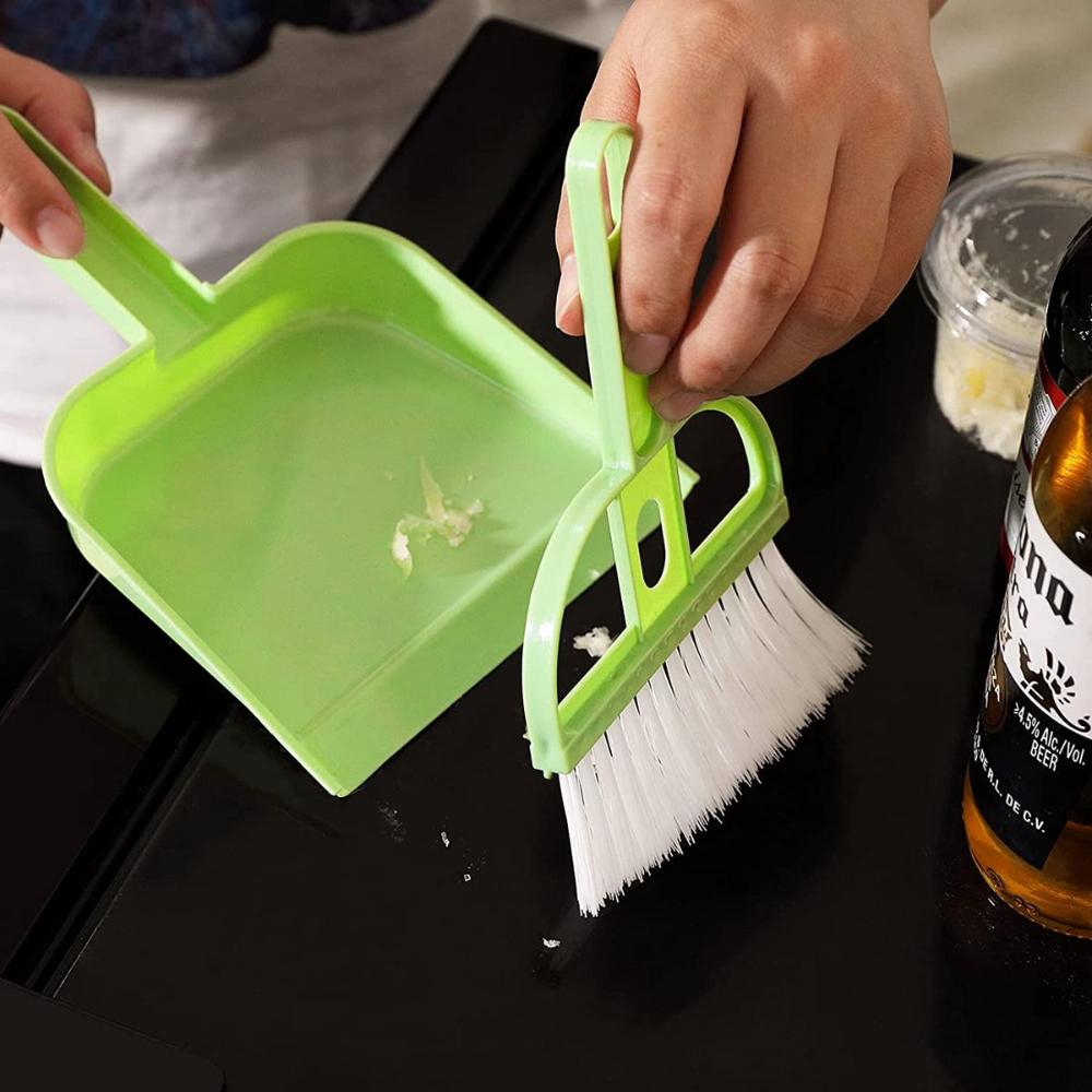 Countertop Plastic Table Sweeper Mini Dust Shovel Broom Dustpans Set Cleaning Tool Cleaning Brush