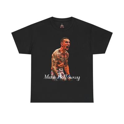 Графическая футболка Max Holloway UFC для фанатов ММА Унисекс Хлопковая футболка большого веса Унисекс футболка