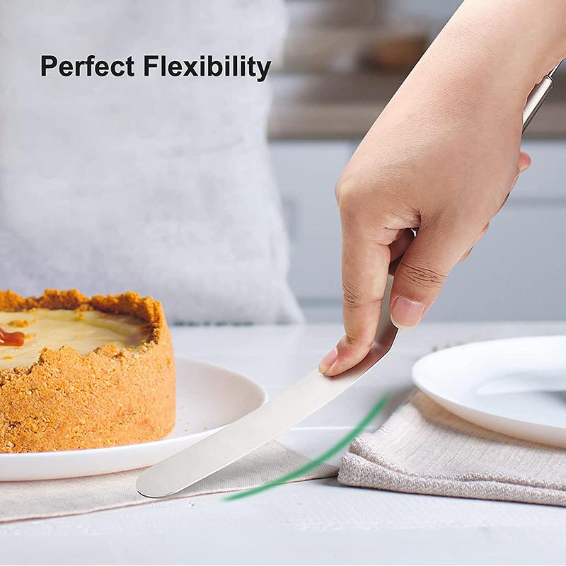 1pcs 12 Inch Stainless Steel Cake Spatula Butter Cream Icing Frosting Knife Smoother Kitchen Pastry Cake Decoration Tools
