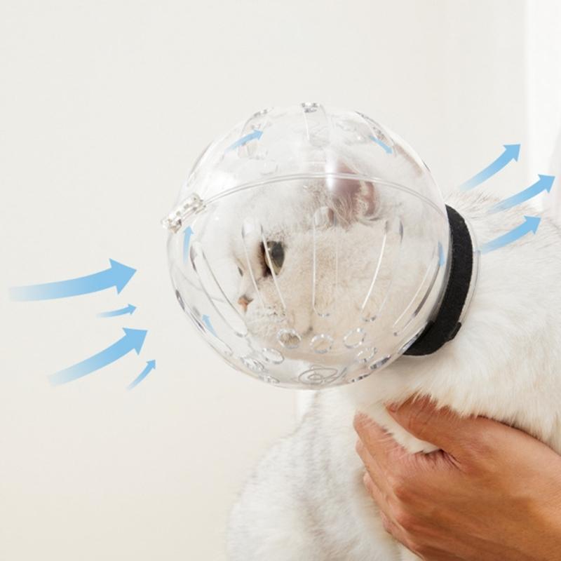 Pellucids Pet Космический Шар с Капюшоном Регулируемый Легкий Головной Убор Отлизывание Стерилизованные Собаки Предотвращение Прикусывания Аксессуары