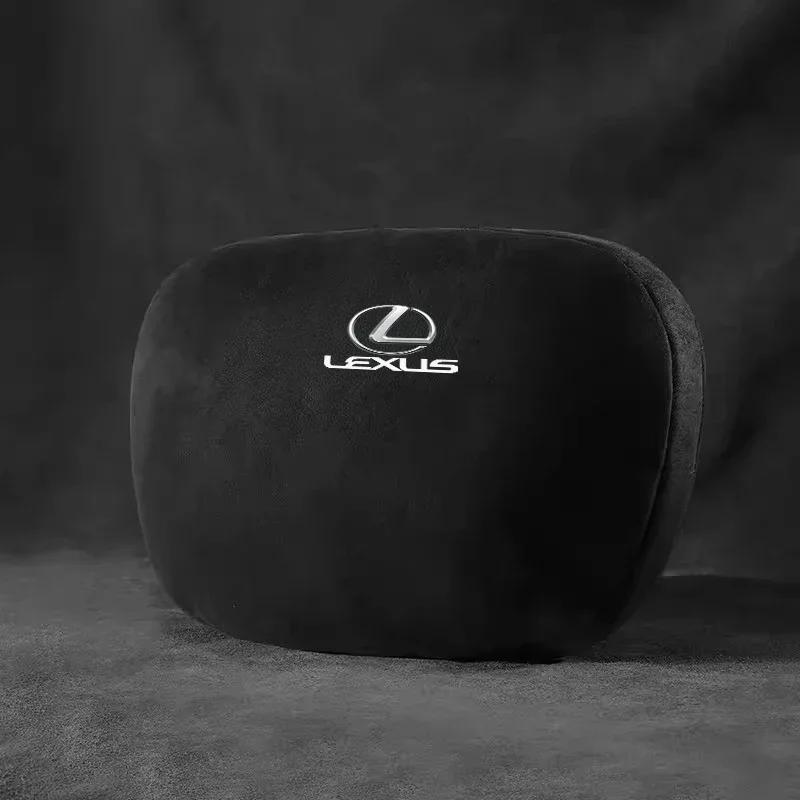2026 Hot Interior Stickers Car Suede Headrest Memory Cotton Neck Pillow For Lexus GX470 CT200H IS300H IS200 IS250 RX350 RX GX460