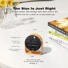 3.5 Inch Analogue Alarm Clock Silent Non-Ticking Bedside Clock Adjustable Angle Desk Clock with Light
